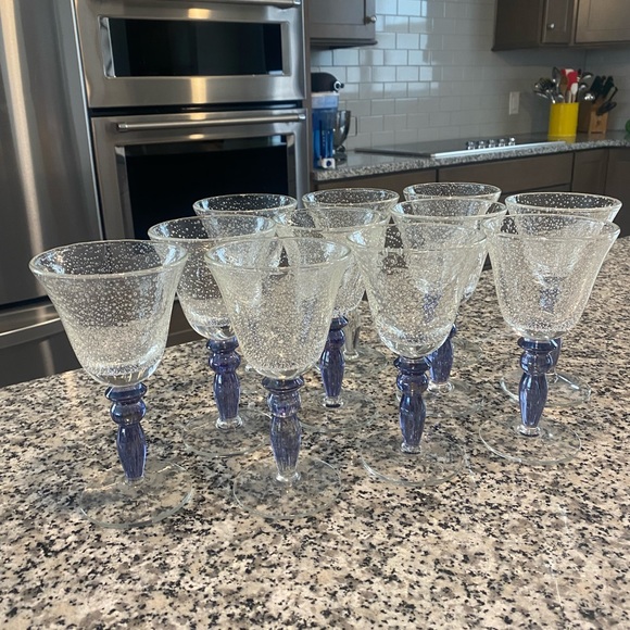 Pottery Barn Water/Wine Glasses